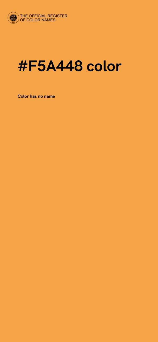 #F5A448 color image