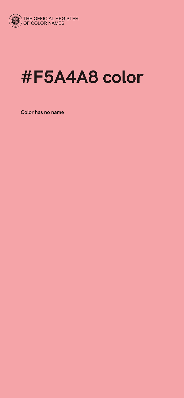 #F5A4A8 color image