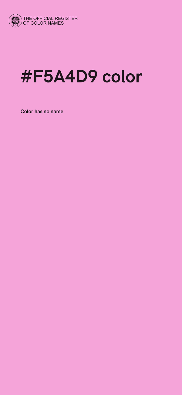 #F5A4D9 color image