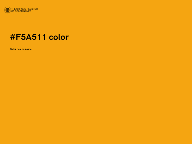 #F5A511 color image