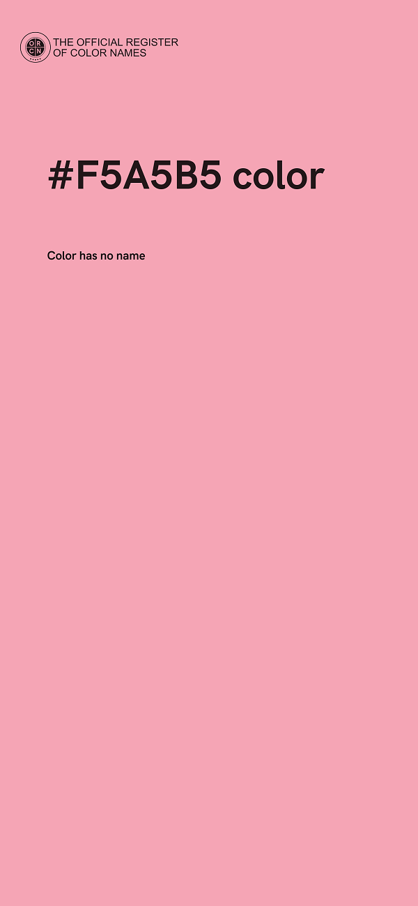 #F5A5B5 color image