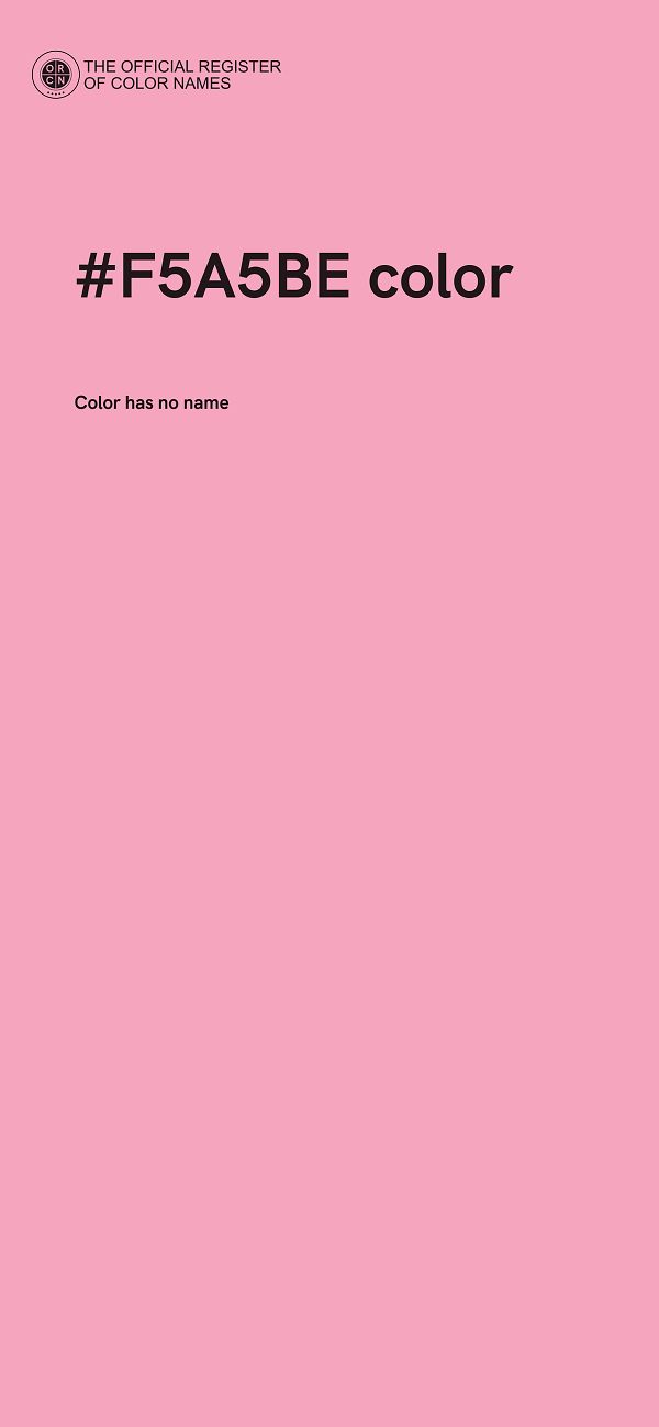 #F5A5BE color image
