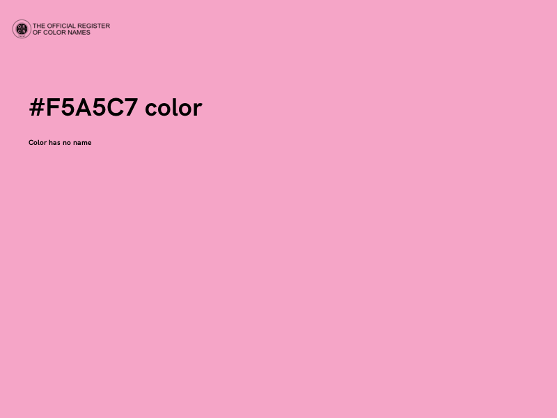 #F5A5C7 color image