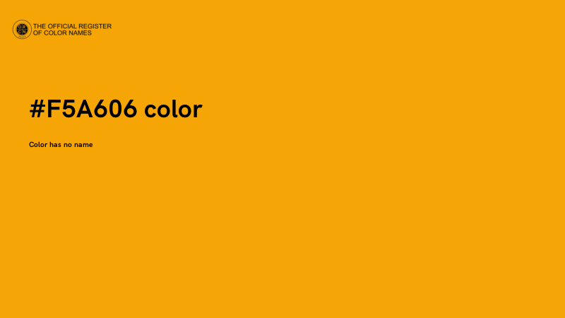 #F5A606 color image