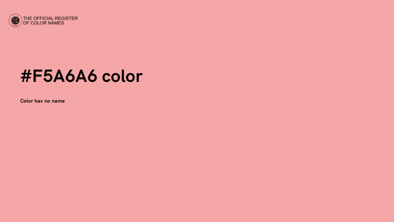 #F5A6A6 color image