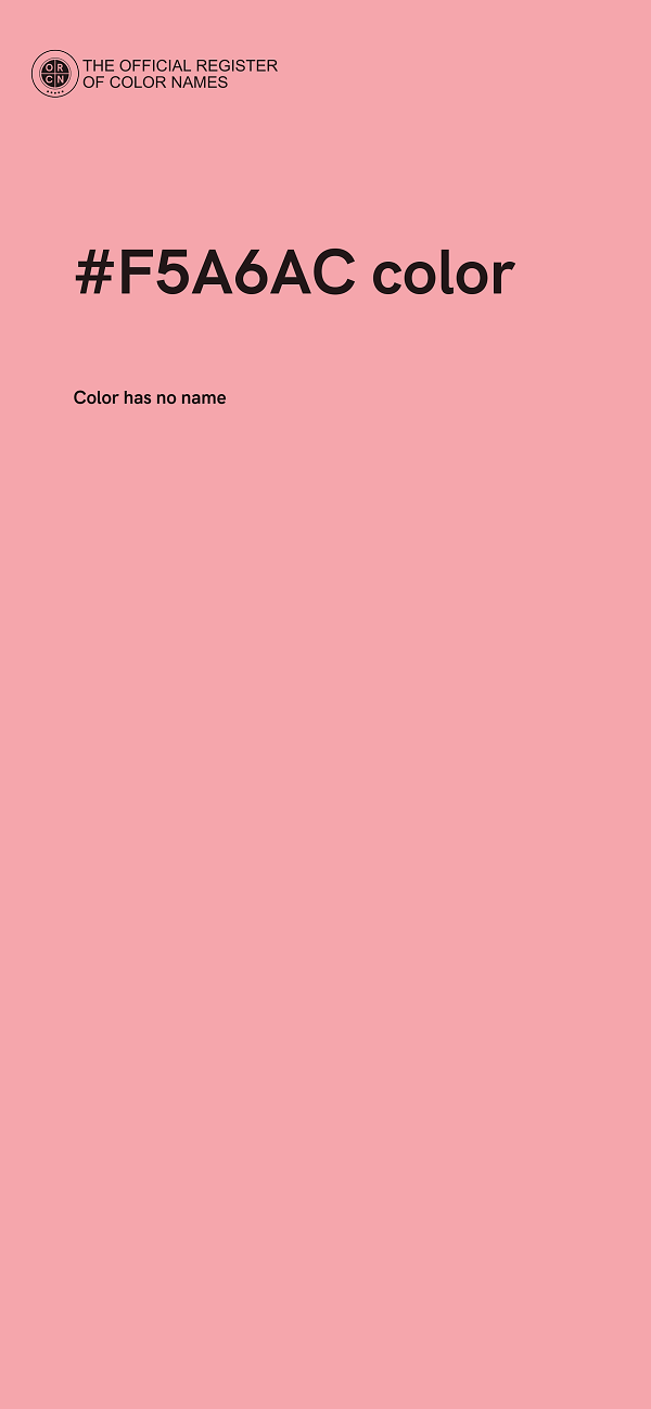 #F5A6AC color image