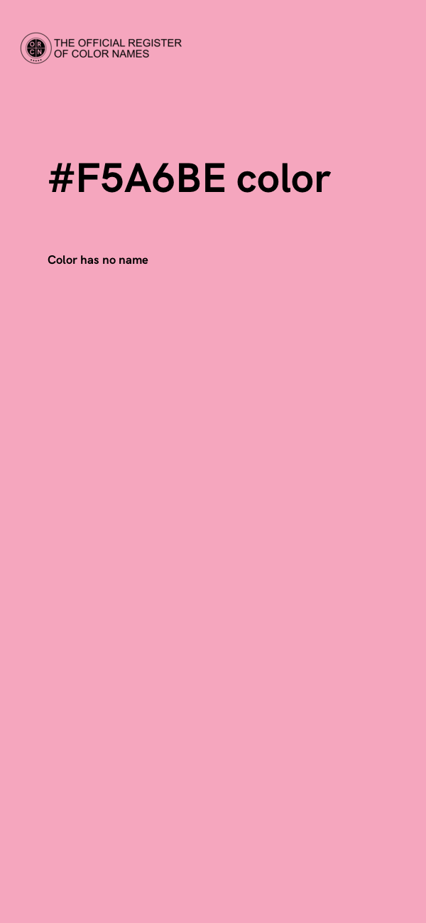#F5A6BE color image