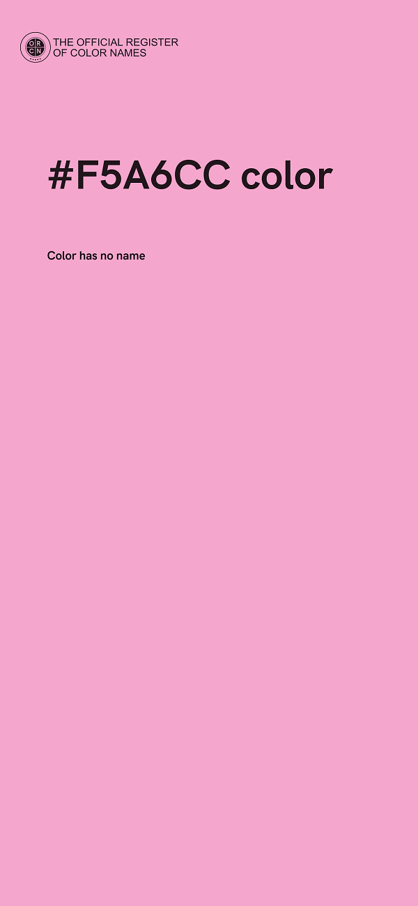 #F5A6CC color image