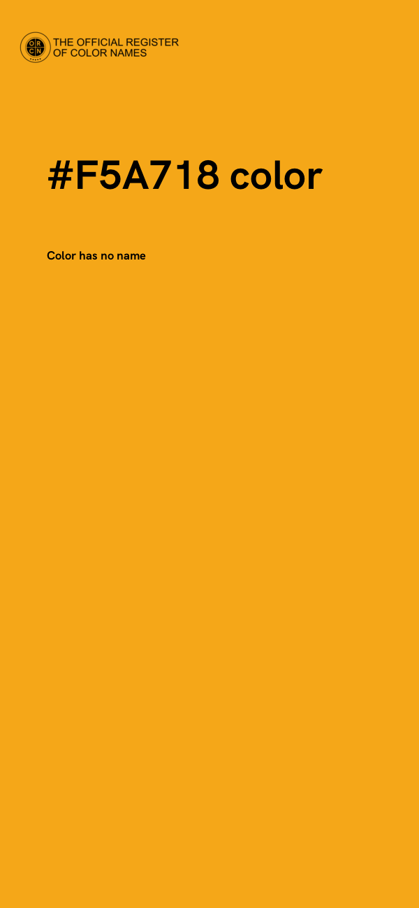 #F5A718 color image