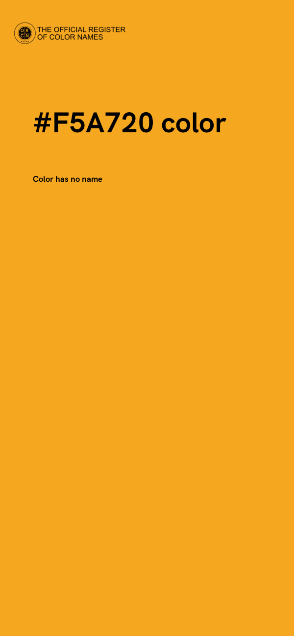 #F5A720 color image