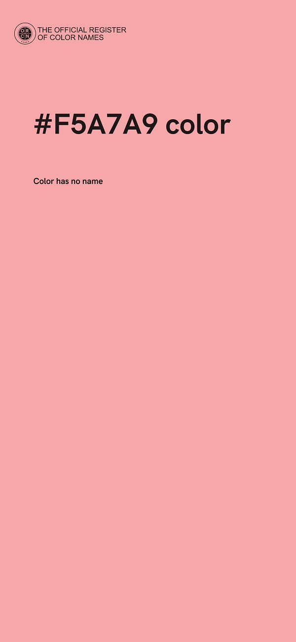 #F5A7A9 color image