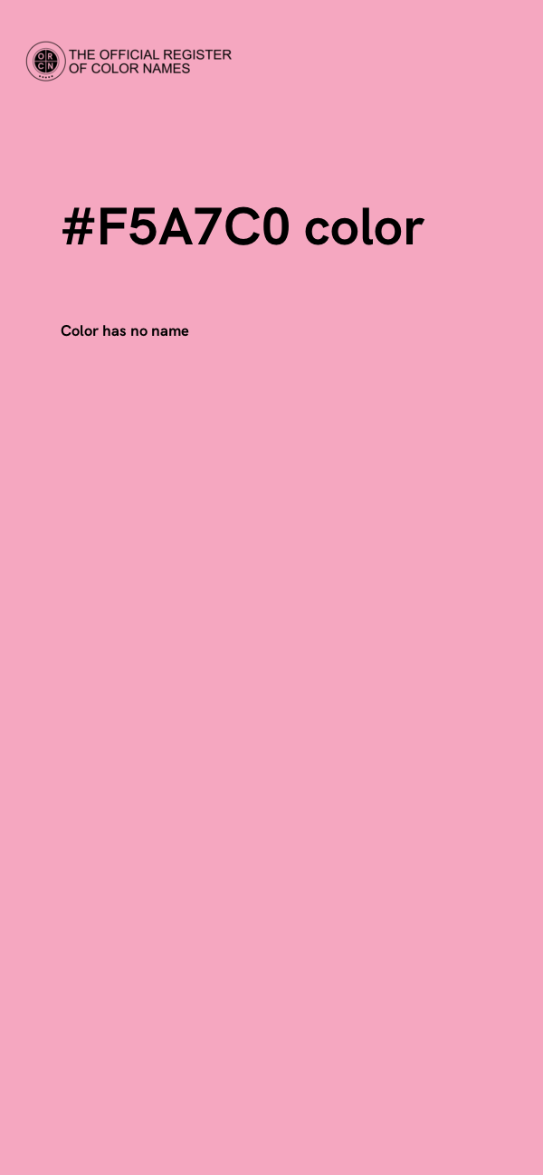 #F5A7C0 color image