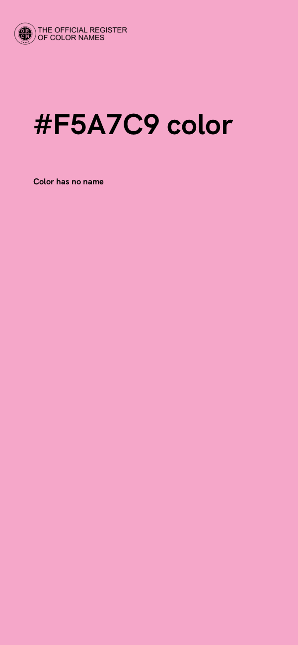 #F5A7C9 color image