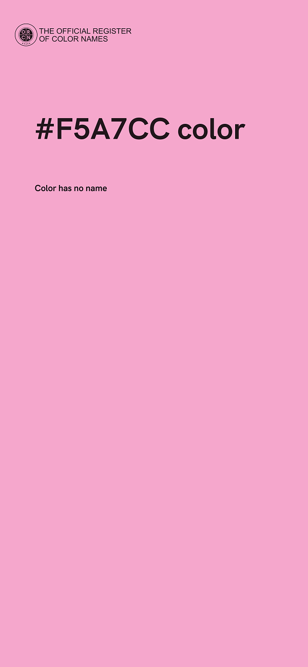 #F5A7CC color image
