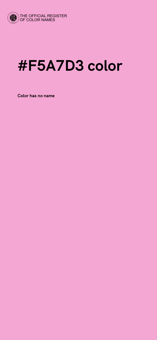 #F5A7D3 color image