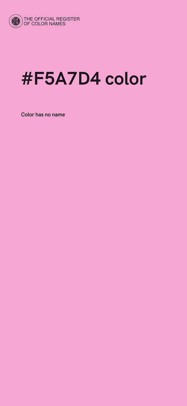 #F5A7D4 color image