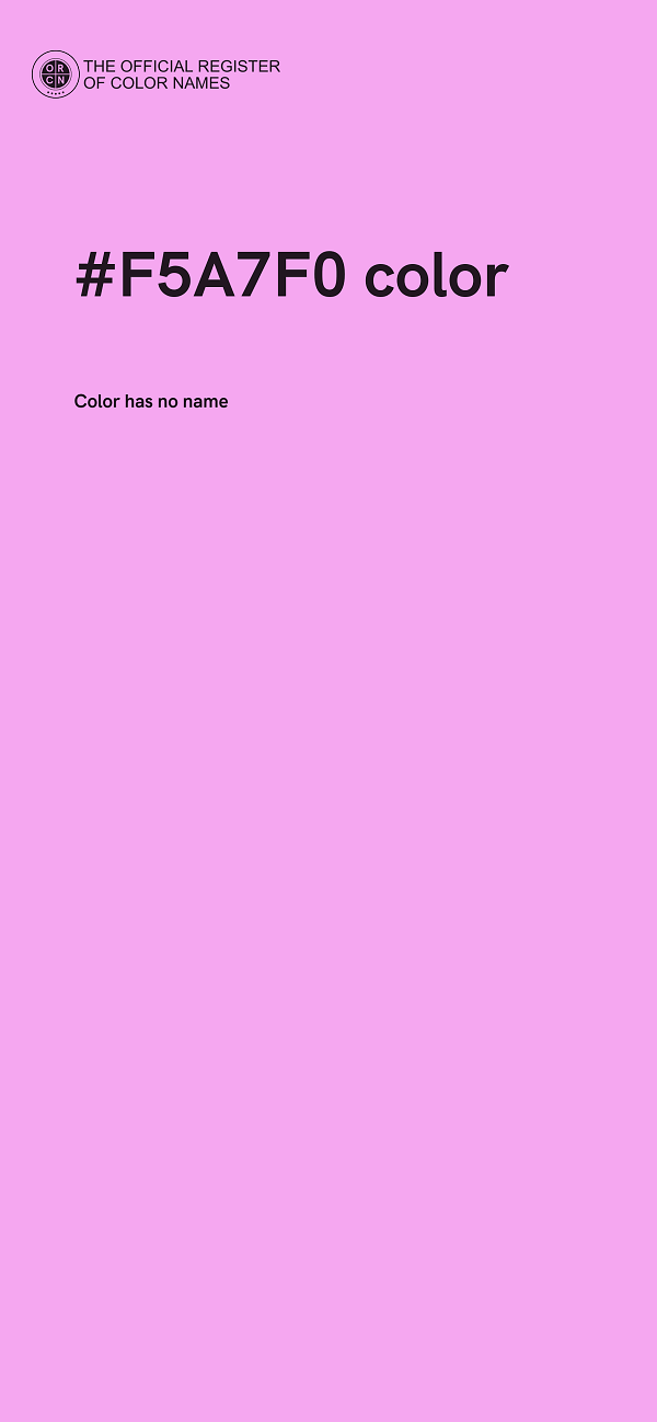 #F5A7F0 color image