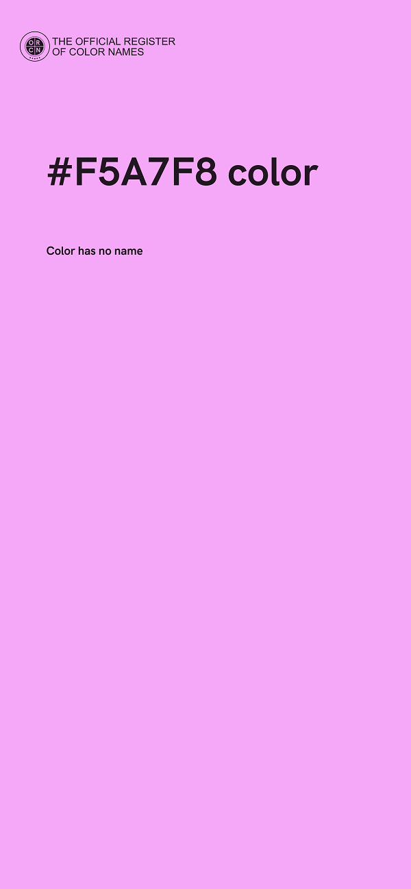 #F5A7F8 color image