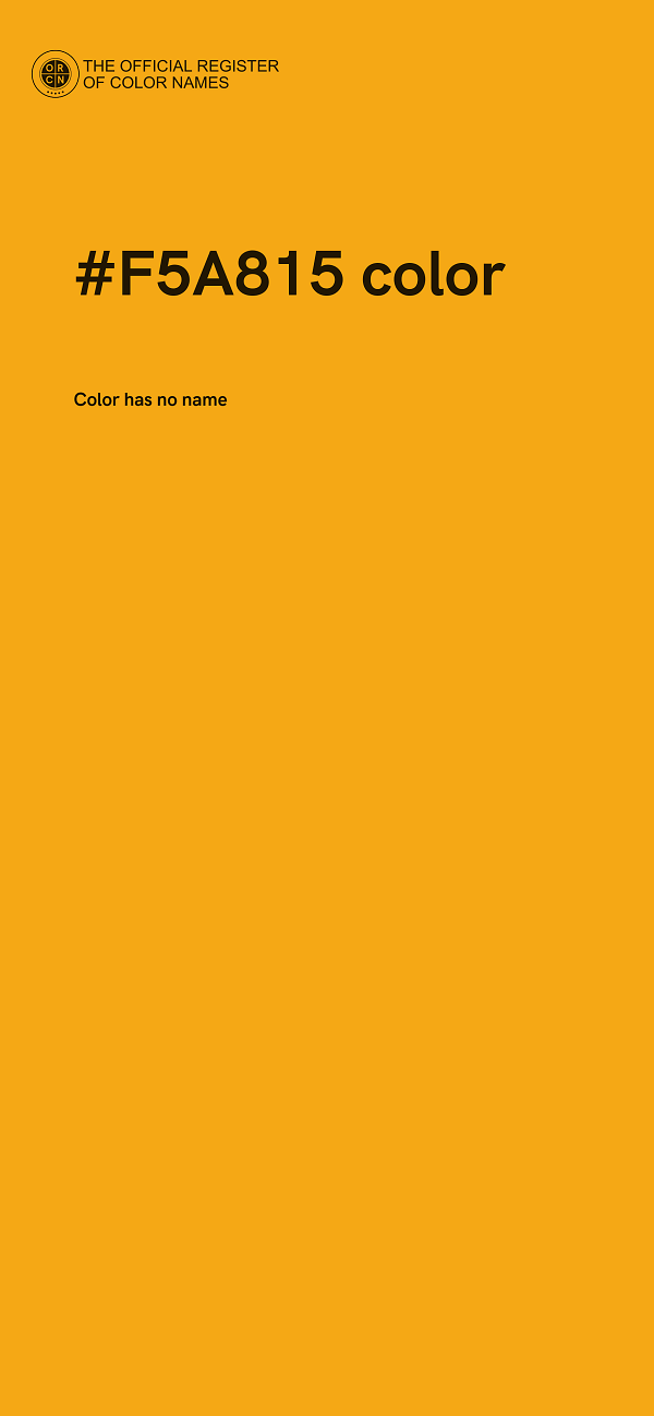 #F5A815 color image