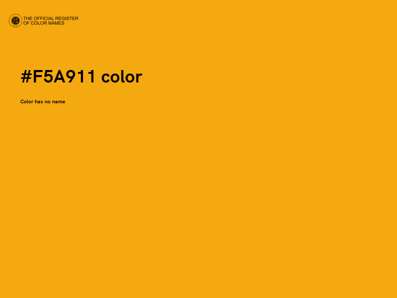 #F5A911 color image