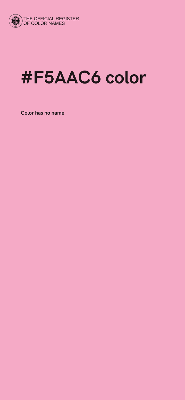 #F5AAC6 color image