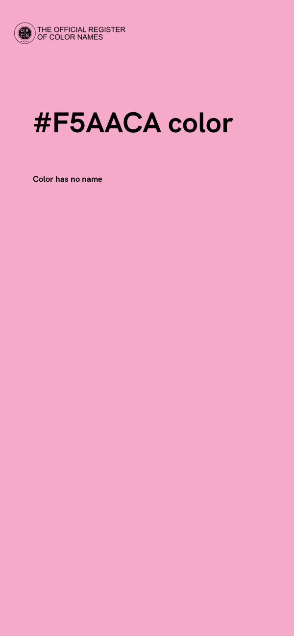 #F5AACA color image
