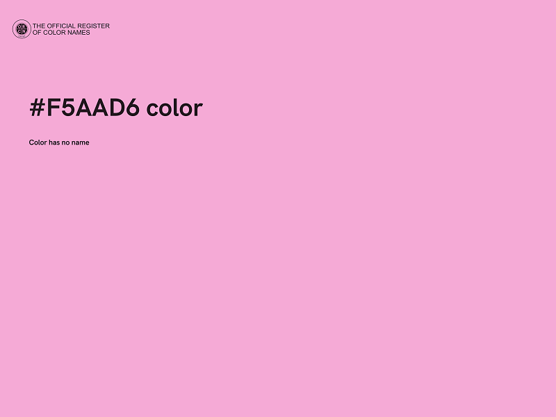 #F5AAD6 color image