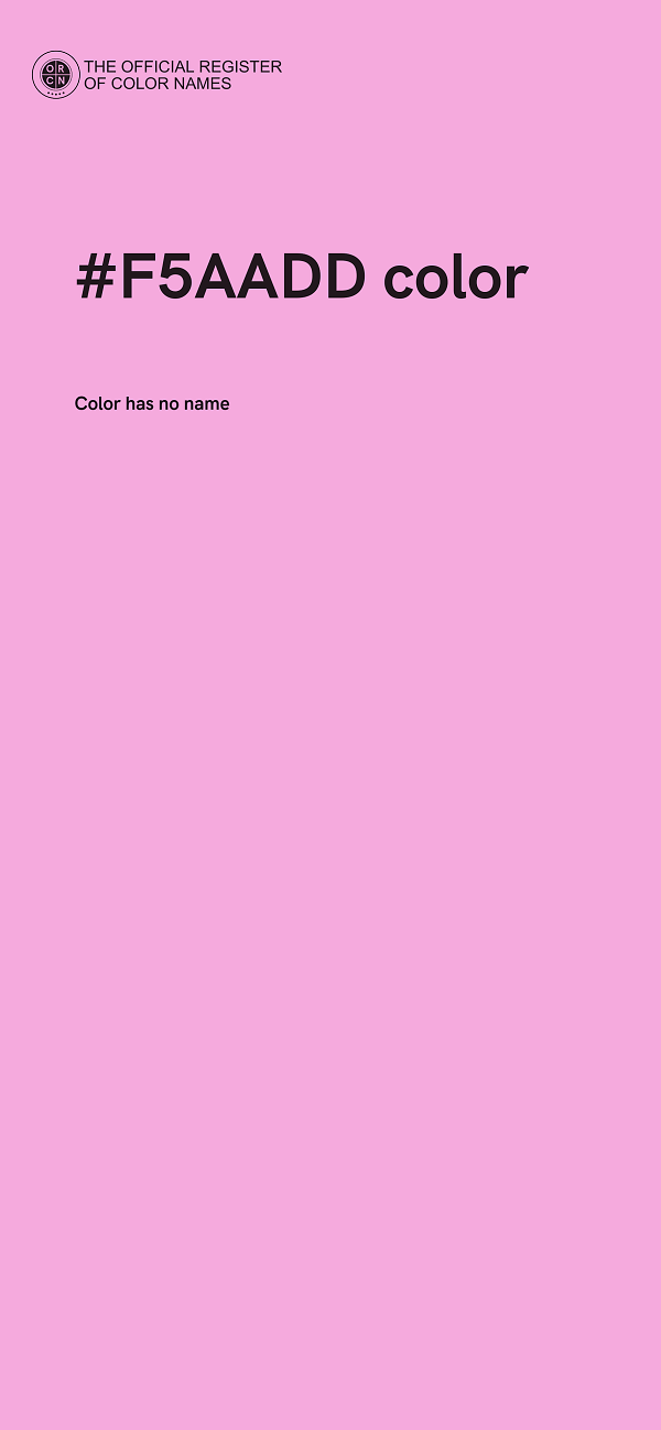 #F5AADD color image