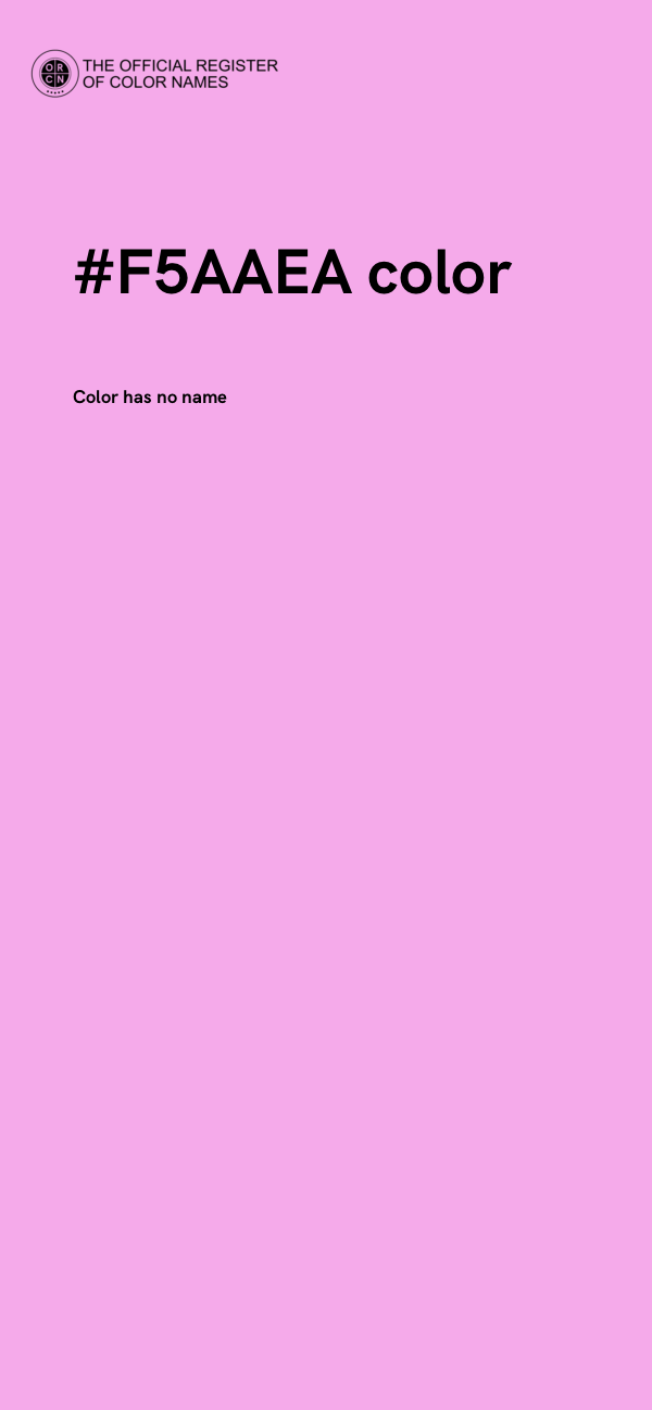 #F5AAEA color image