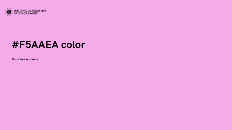 #F5AAEA color image