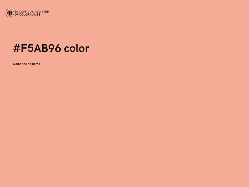 #F5AB96 color image