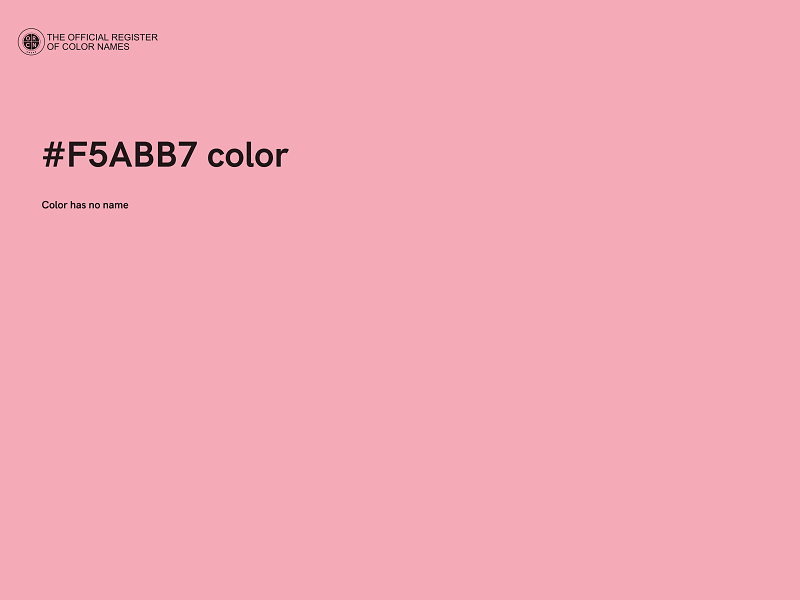 #F5ABB7 color image