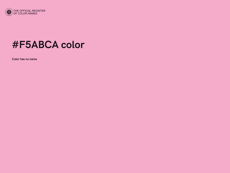 #F5ABCA color image