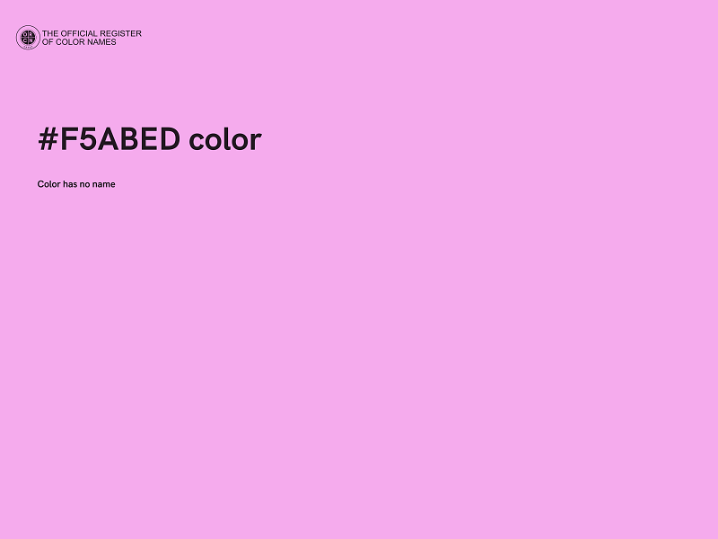 #F5ABED color image