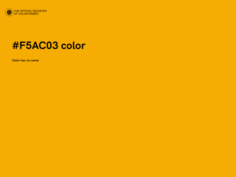 #F5AC03 color image