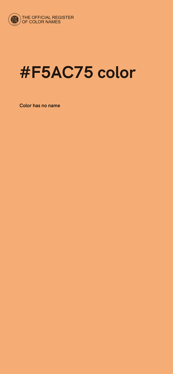 #F5AC75 color image