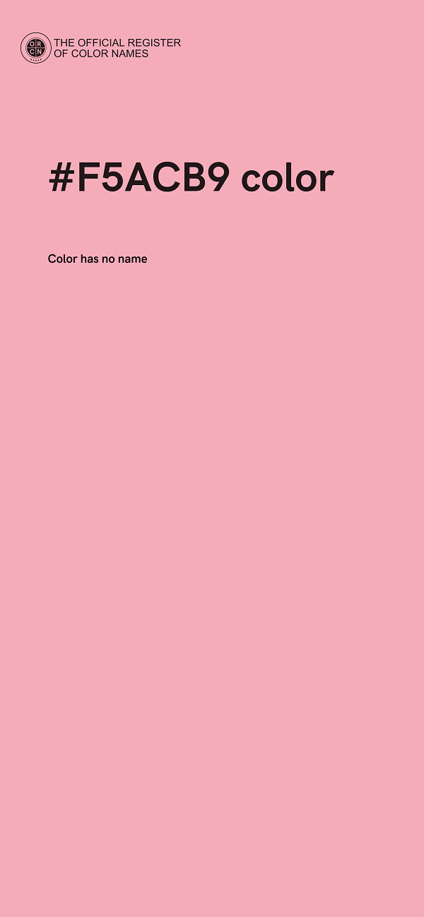 #F5ACB9 color image