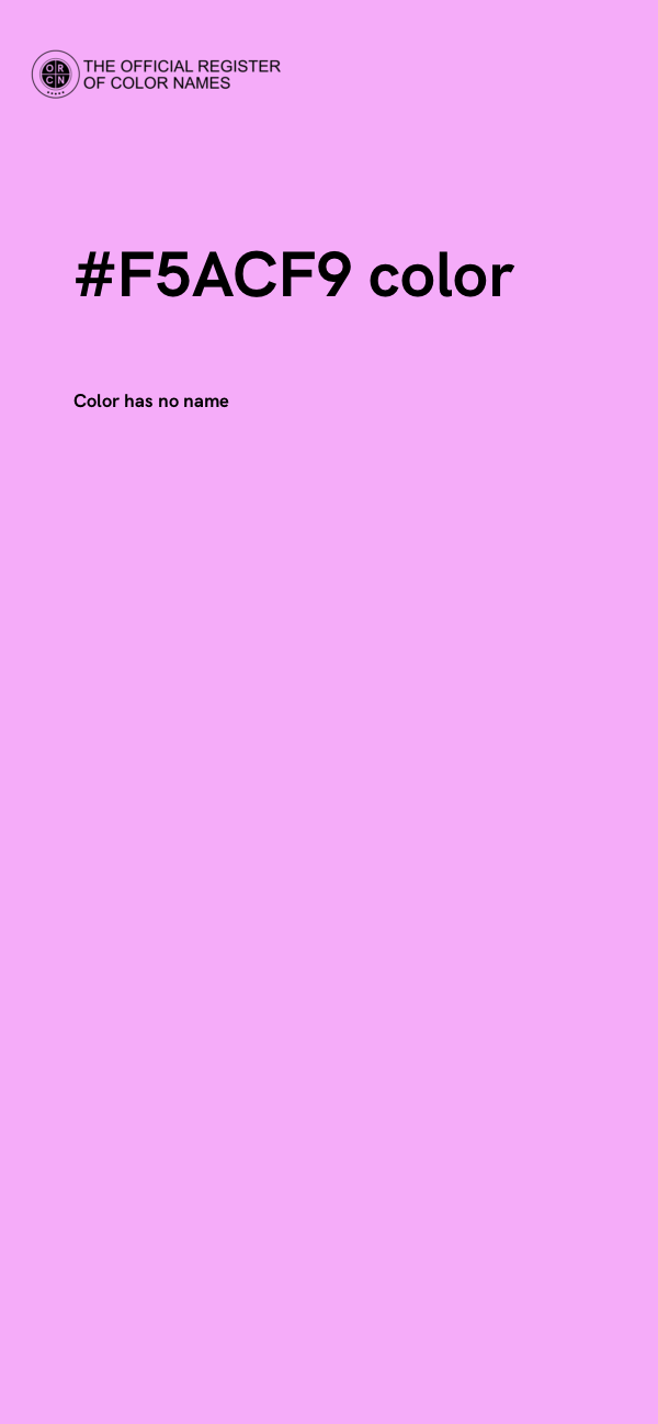 #F5ACF9 color image