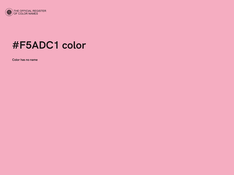 #F5ADC1 color image