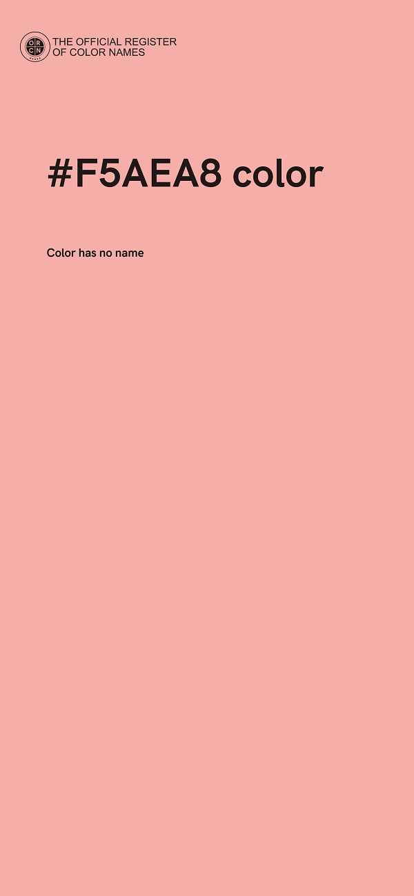 #F5AEA8 color image