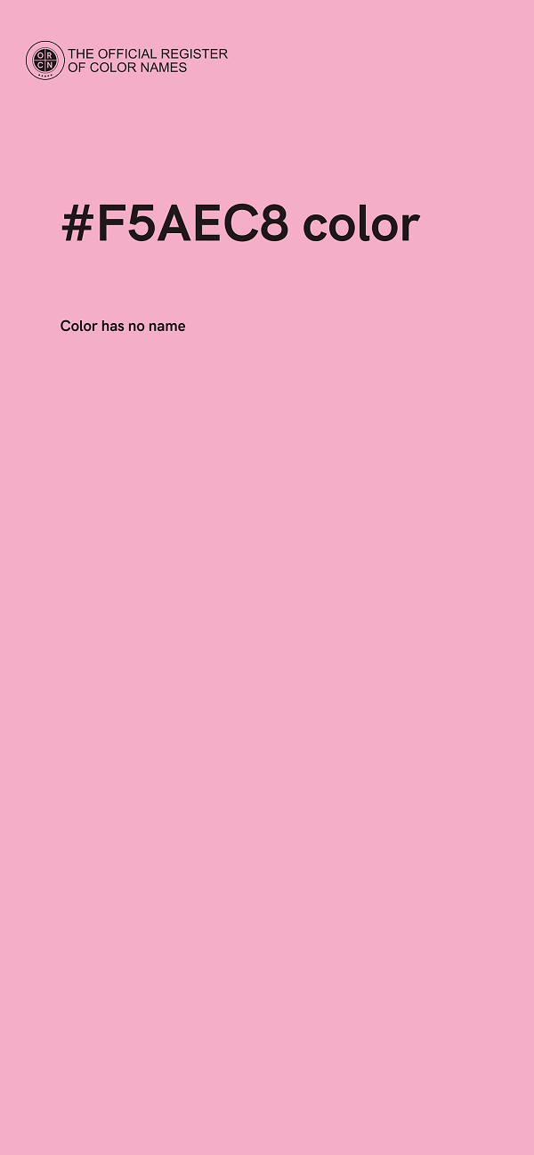 #F5AEC8 color image