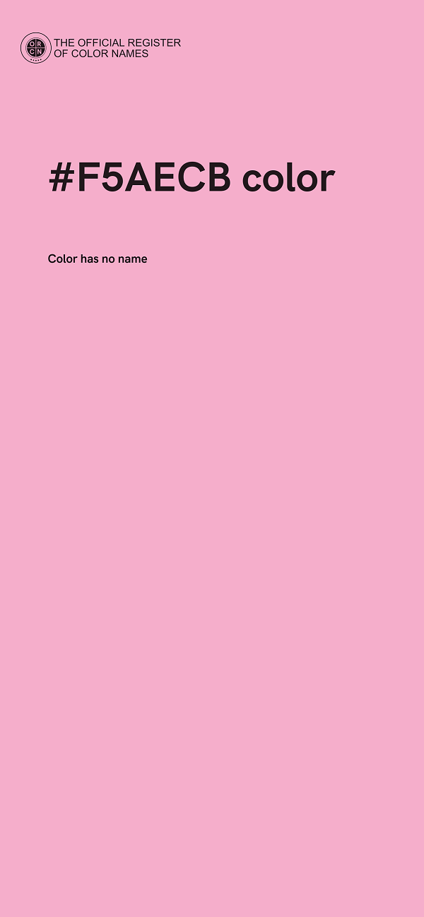#F5AECB color image
