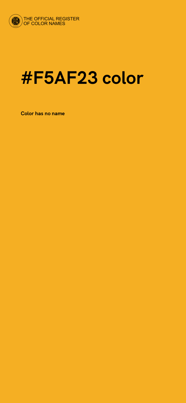 #F5AF23 color image