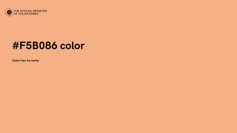 #F5B086 color image