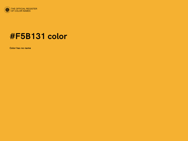 #F5B131 color image