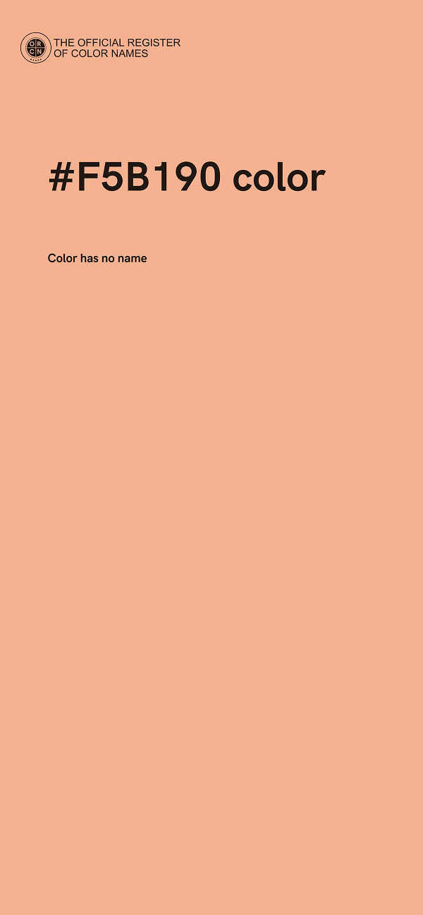#F5B190 color image