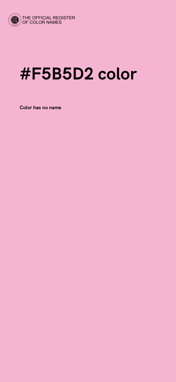 #F5B5D2 color image