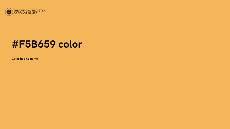 #F5B659 color image