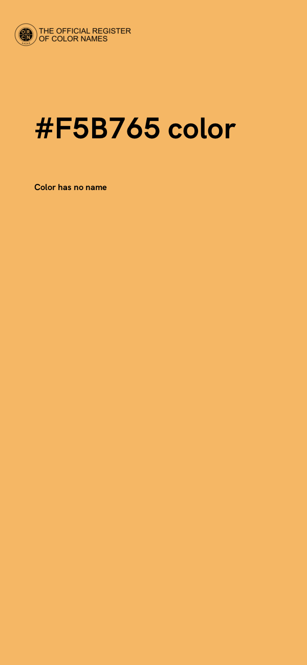 #F5B765 color image