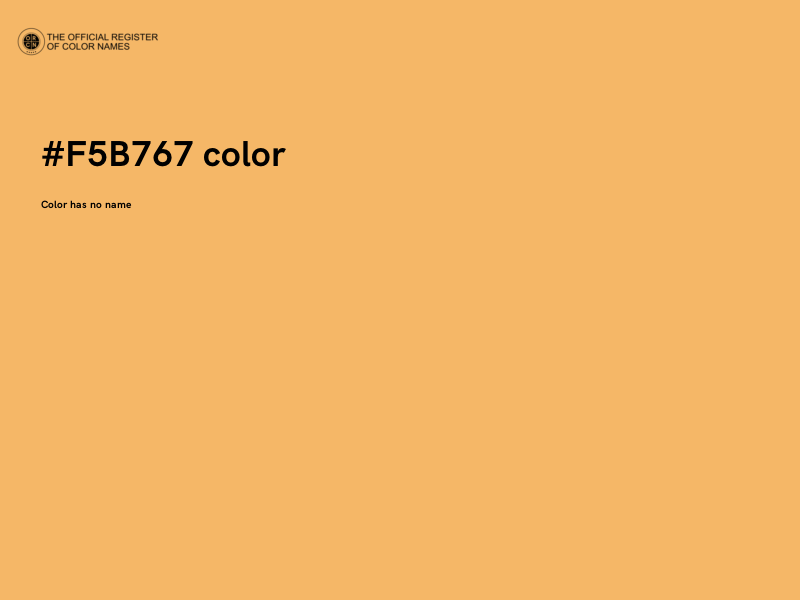 #F5B767 color image